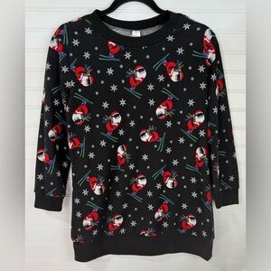 No boundaries juniors Santa Ski black holiday sweater. 3/4 sleeves. Size 7/9.